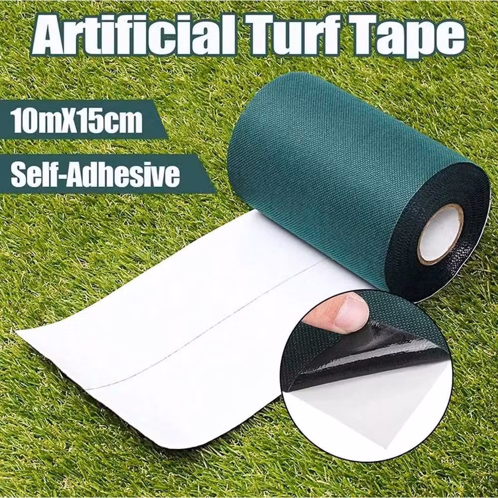 Kelvenix Self Adhesive Waterproof Artificial Grass Joining Tape in Dark Green, W: 52 cm, L: 1000 cm – 2
