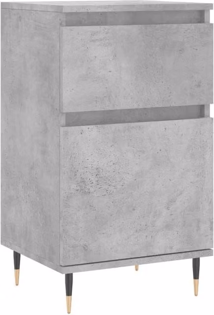 Berkfield Home Modern Sideboard in Grey, W/D/H: 40 x 35 x 70 cm