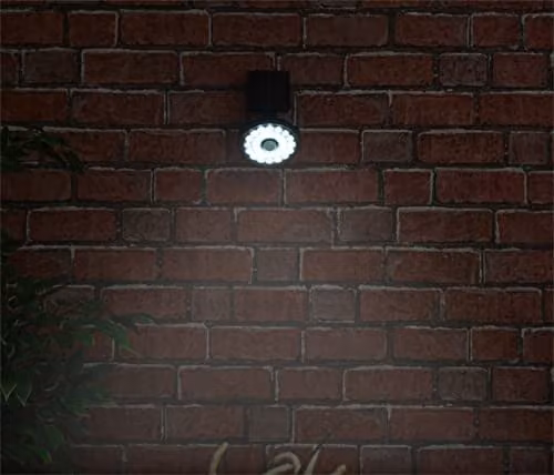St Helens Home & Garden Solar LED Outdoor Security Wall Lamp with Motion and Dusk Sensor, Black – 2