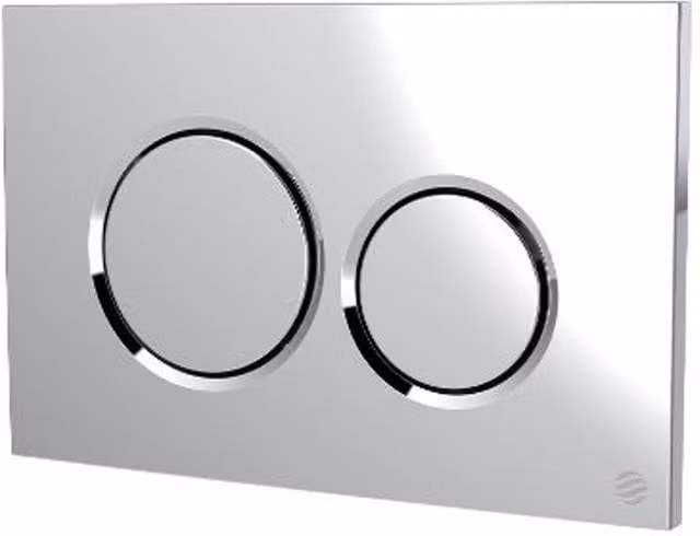 Thomas Dudley Dudley Drift Dualflush Push Plate in Polished Chrome Silver