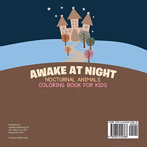 Educando Kids Awake at Night Nocturnal Animals Colouring Book for Children, Multicolour – 2