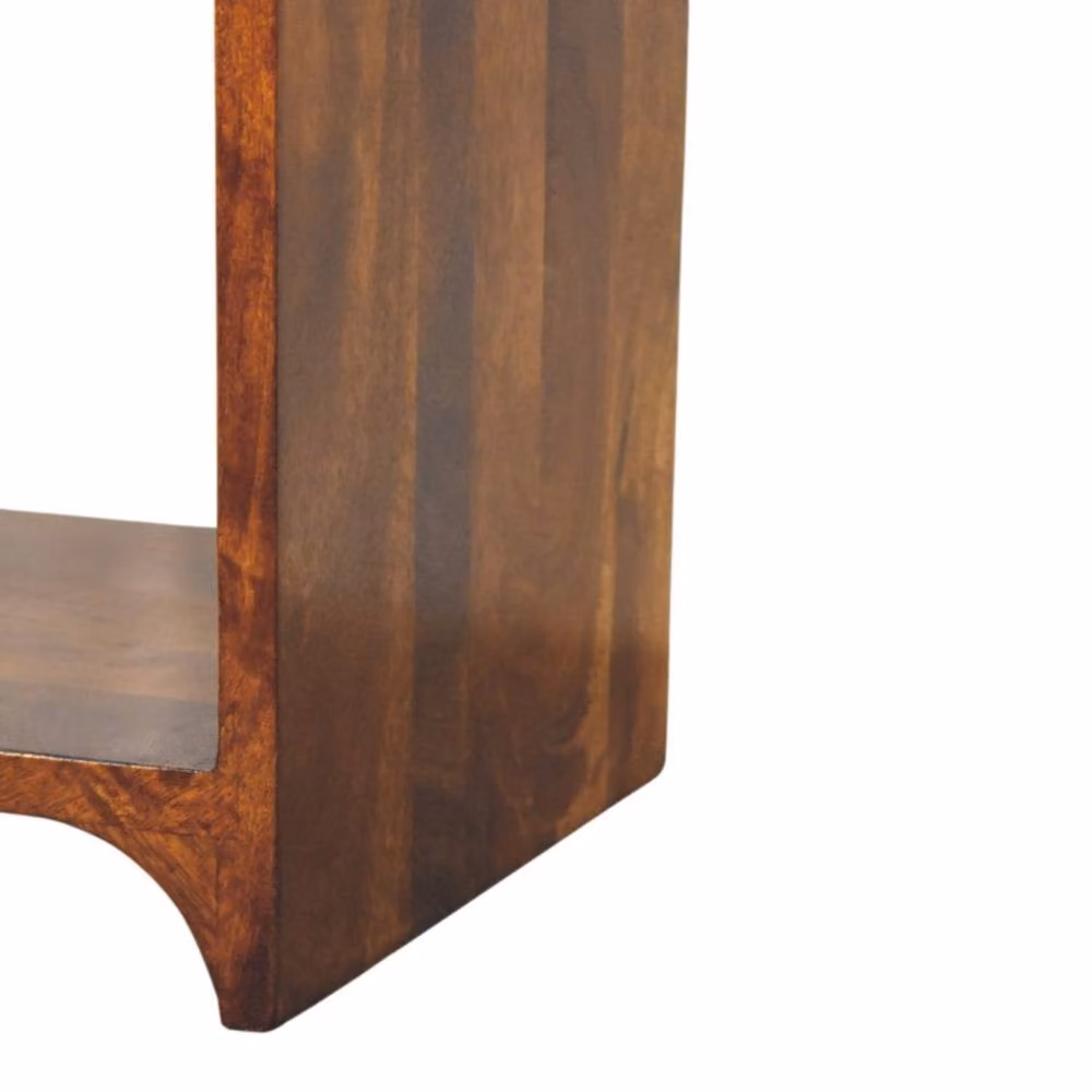Wyld Haus Paris Mango Wood Bedside Table with Drawer and Shelf in Brown, W/D/H: 40 x 30 x 30 cm – 6