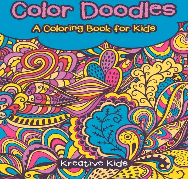 Kreative Kids Color Doodles Multicolour Childrens Colouring Book Paperback