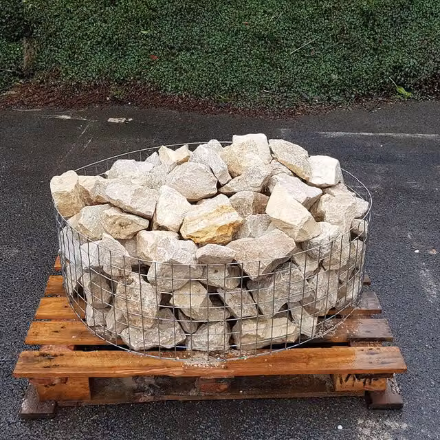 Stone Warehouse Cream Buff Cotswold Rockery 50-200mm Half Crate 500kg Yellow