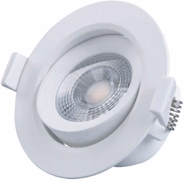 TIMELED Stellar 6.5W Cool White LED Downlight with Driver, White Gimble