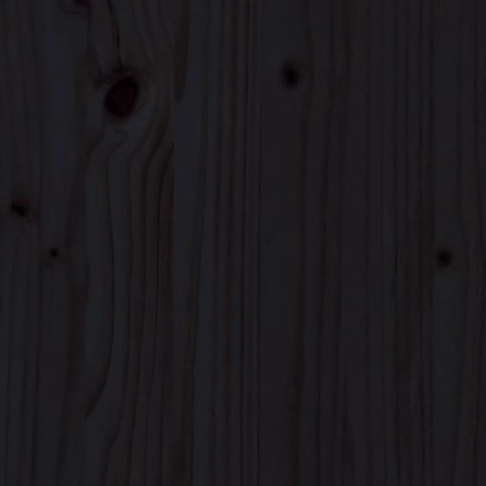 Berkfield Home Beautiful Black Solid Pine Wood Bed Headboard W/D/H: 146 x 4 x 100 cm – 4
