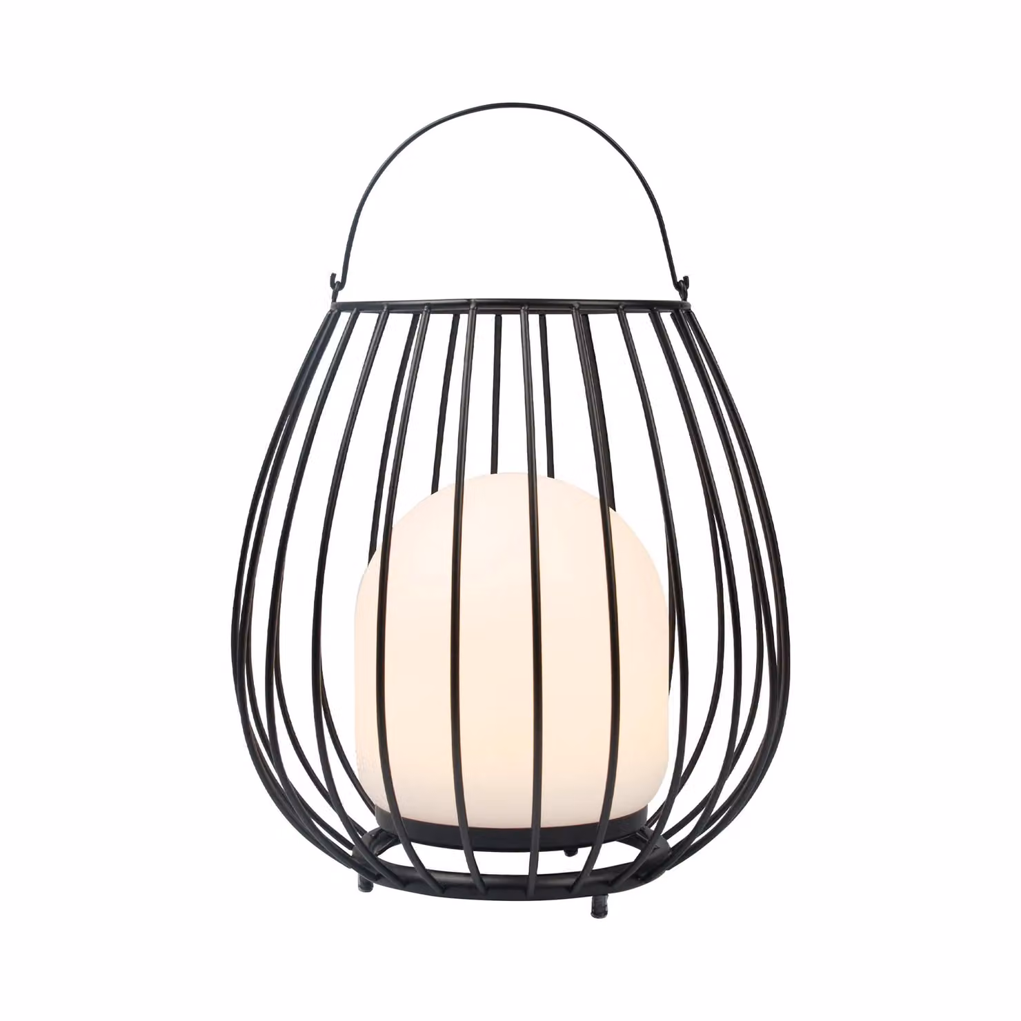 Nordlux Jim Portable LED Outdoor Tabletop Light, Black Metal, IP54, Warm White 2700k – 2