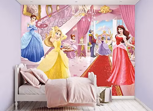Walltastic Fairy Princess Wallpaper Mural, Multicolour, W: 304.8 cm, H: 243.84 cm – 1