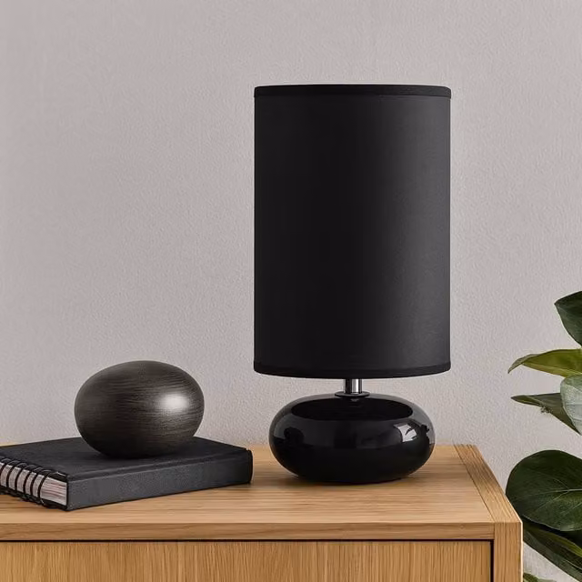 Voltico Pebble Table Lamp in Black – 1