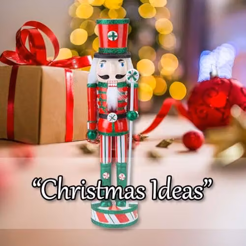 VFM e-Store Red Wooden Nutcracker Candy Christmas Decoration, W/D/H: 41.9 x 11.3 x 10 cm – 6