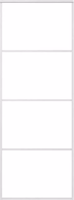 Berkfield Home Modern Sliding Glass and Aluminium Door, White, W: 76 cm, H: 205 cm – 1