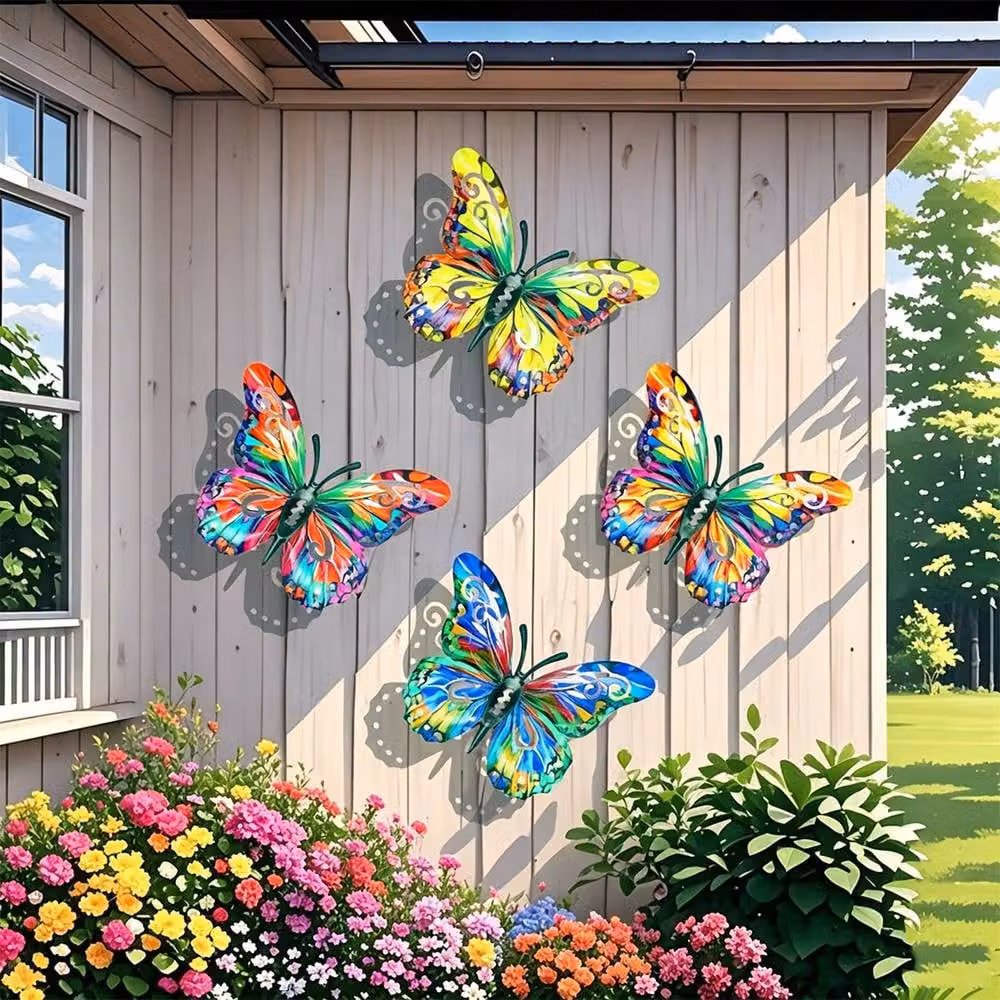 Quipulse Style 1 Multicolour Acrylic Butterfly Hanging Ornament – 3