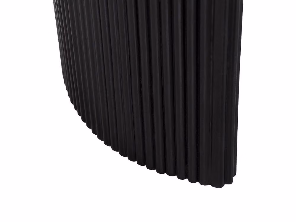 TAMENIA Black Mango Wood Oval Coffee Table by Maison Céphy – 4