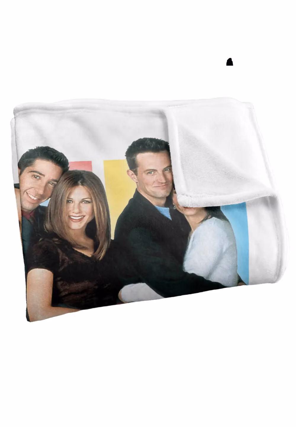 Friends It's All About Officially Licensed Silky Touch Super Soft White Throw Blanket, W: 152 cm, D: 127 cm – 2