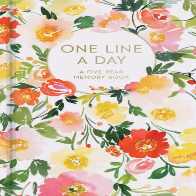 Chronicle Books Floral One Line a Day Five-Year Memory Journal, Multicolour