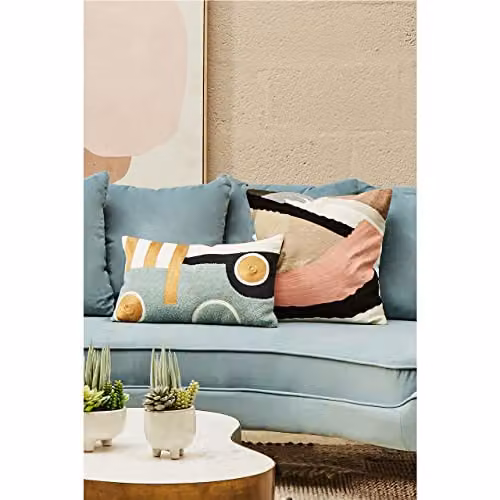 Orsina Multicolour Abstract Rectangular Cushion with Graphic Modern Design – 3