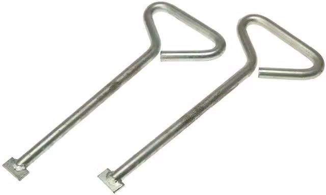 Monument MLK06 Heavy-Duty Zinc Plated Manhole Lifting Keys, 150mm, Grey