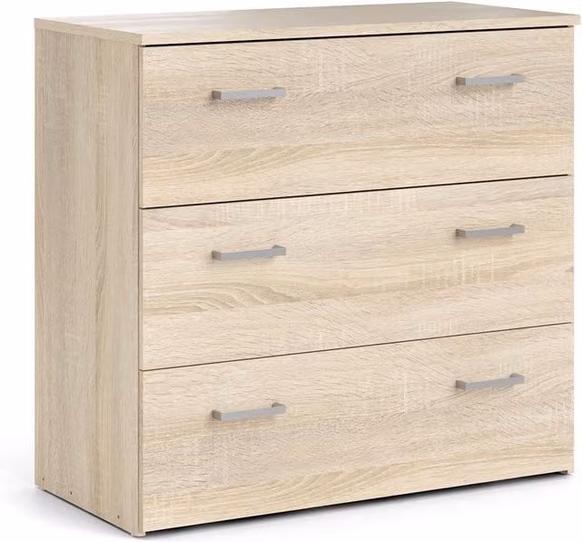 Furniture To Go Space Chest of 3 Drawers in Oak Brown – 1