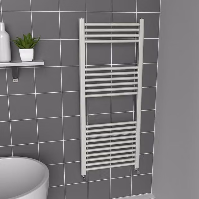 Lux Heat Coloured Towel Radiator in Dove Grey, W/H: 50 x 120 cm