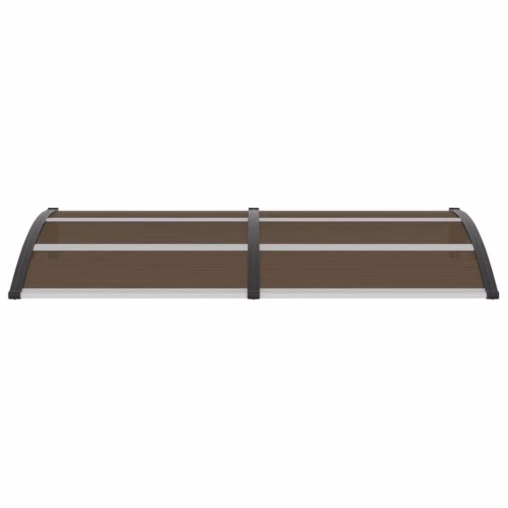 Berkfield Home Black Polycarbonate Door Canopy W: 200 cm, D: 100 cm – 2