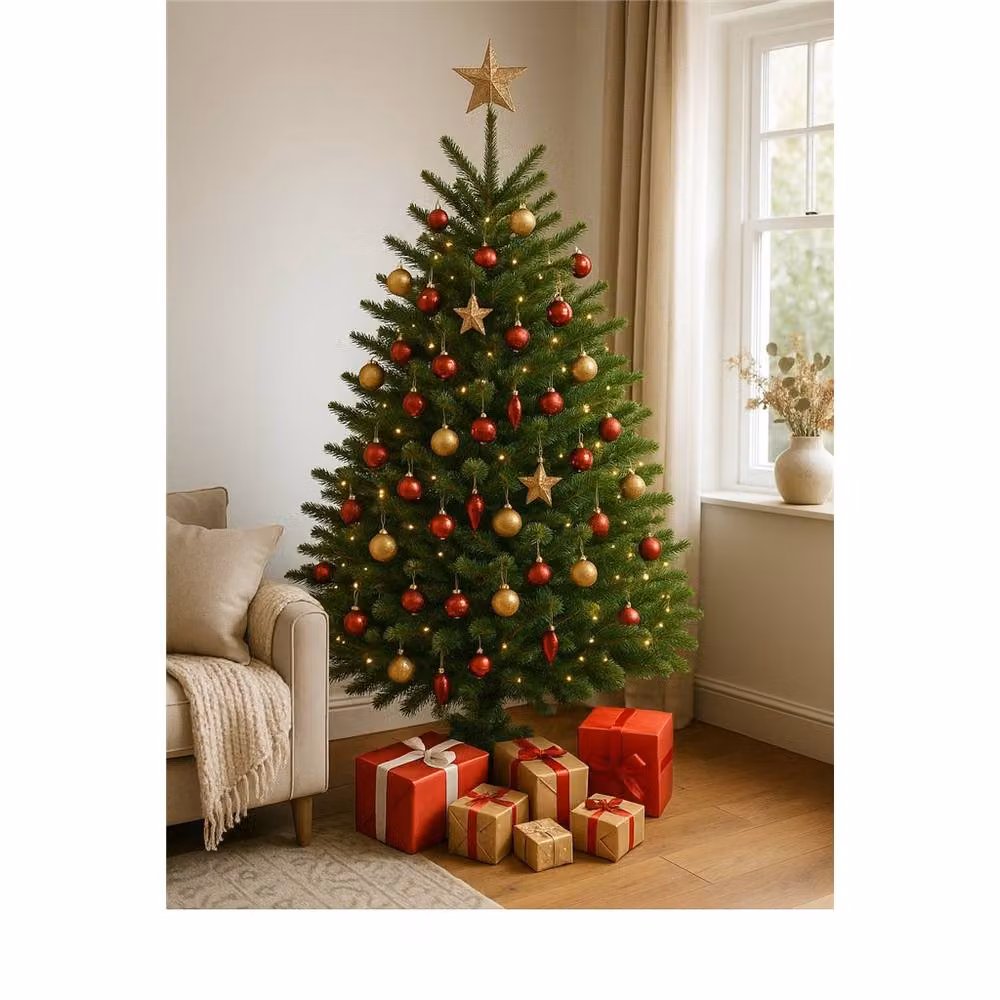 Clifton Premier Fresh Cut Norway Spruce Christmas Tree, Green, Height: 125 cm - 150 cm – 2