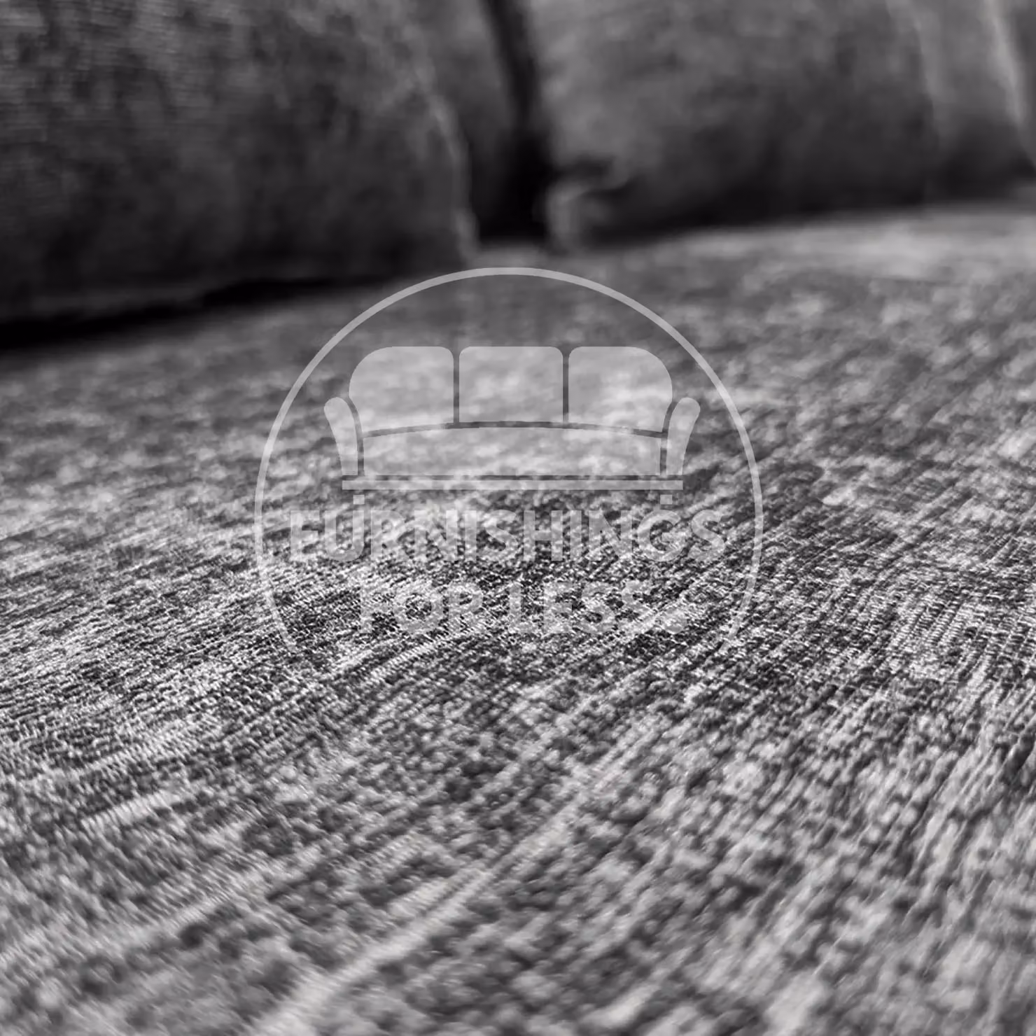 Furnishings For Less UK Monaco Grey Chenille Fabric 3 Piece Sofa Suite Including 3 Seater Sofa and 2 Armchairs – 3