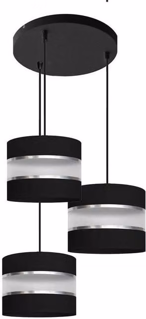 Netlighting Helen Cluster Pendant Ceiling Light in Black and Silver, Diameter: 35 cm – 3