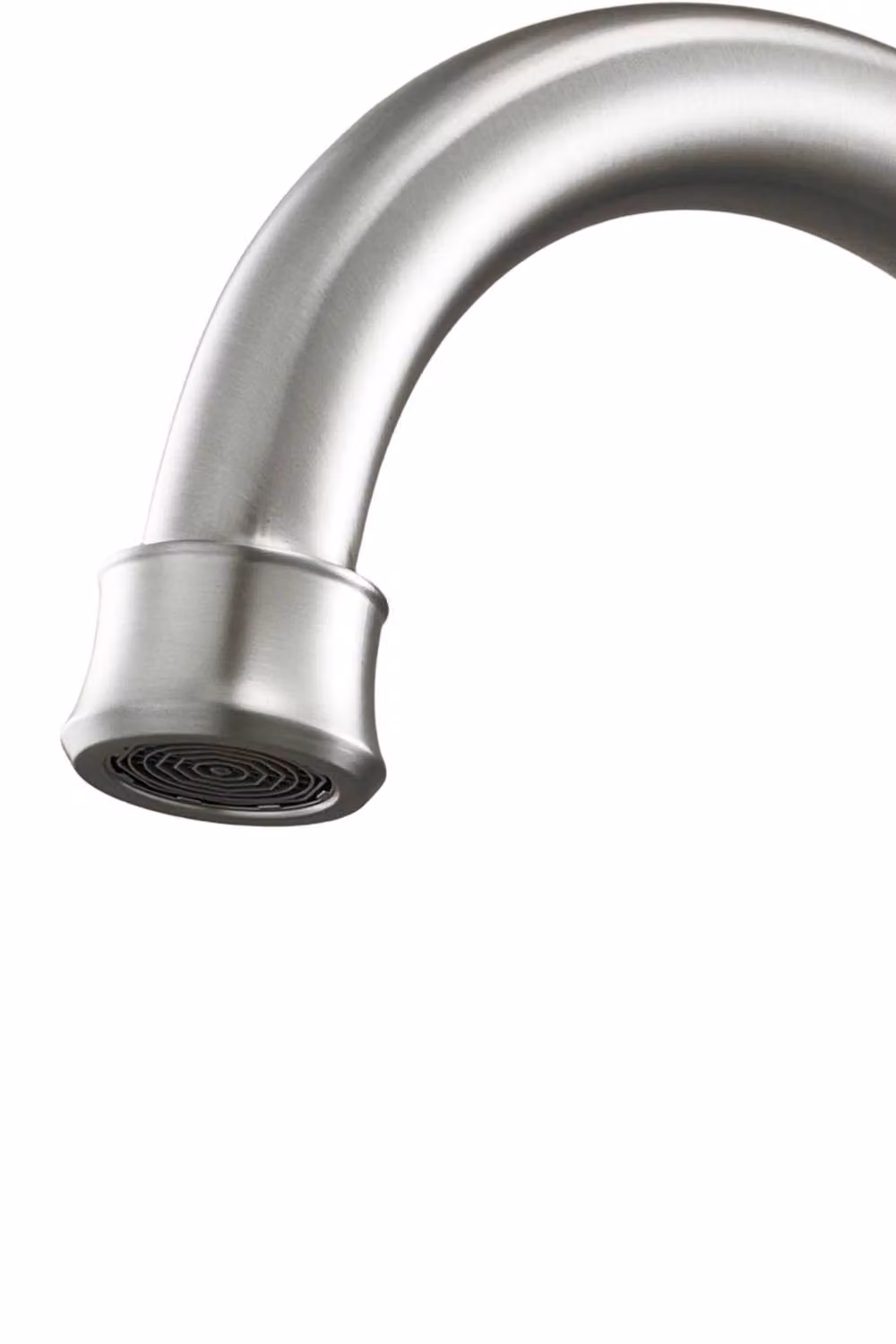 Living and Home Double Handle Ceramic Bathroom Basin Tap with Swivel Spout in Brushed Steel Silver – 4