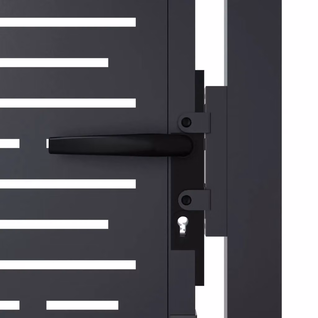 Berkfield Home Anthracite Steel Garden Gate, W: 105 cm, H: 180 cm – 3