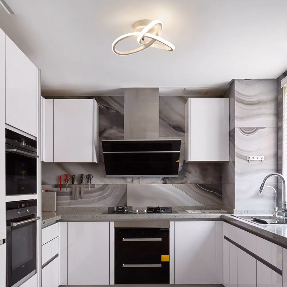 COMELY 22W Modern LED Ceiling Light in White with Adjustable CCT 3000K-6000K – 4
