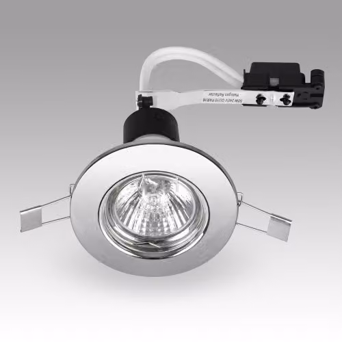 MiniSun Pack of 6 Silver Chrome Plated Steel Recessed Ceiling Spotlight Downlights with Cool White LED Bulbs – 2