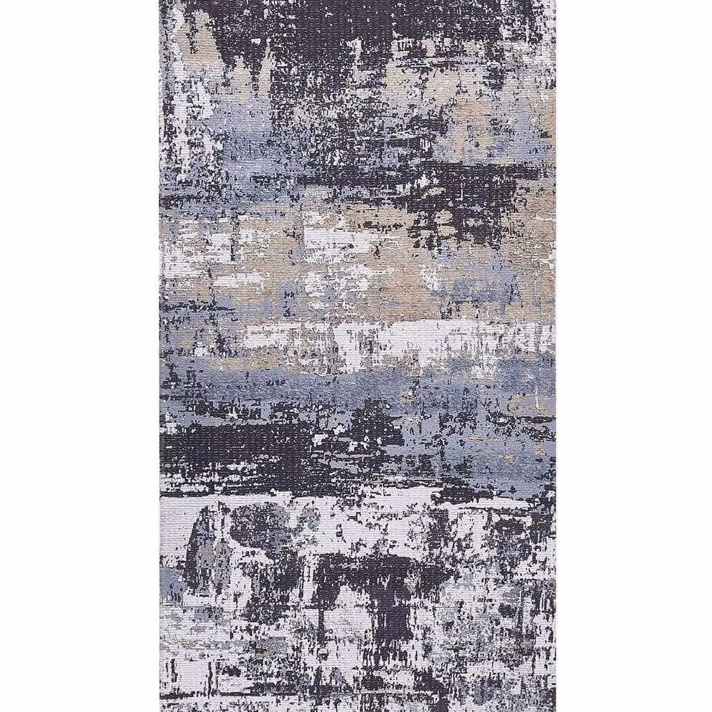 Wyld and Coco Multicolour Abstract Handwoven Rectangular Area Rug with Fringes, W/D/H: 80 x 150 cm – 2