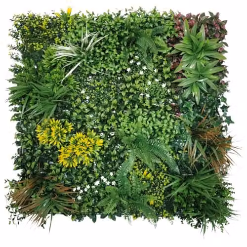 Ark Mat Green Artificial Plant Wall Panel, W: 100 cm, H: 100 cm – 1