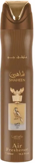 Lattafa Pride Shaheen Gold Air Freshener Room Spray, 300ml, Brown