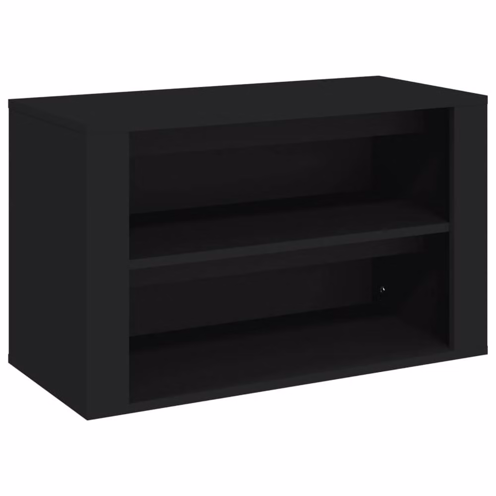 Berkfield Home Black MDF Shoe Rack, W/D/H: 75 x 35 x 45 cm – 2