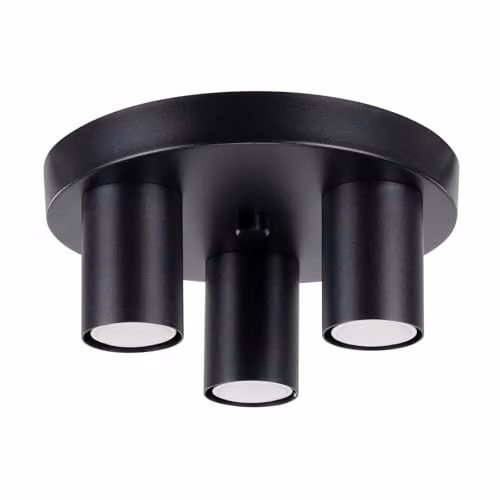 Sollux Lighting modern black metal ceiling lamp with 3 lights, W/D/H: 12 x 25 x 25 cm – 7