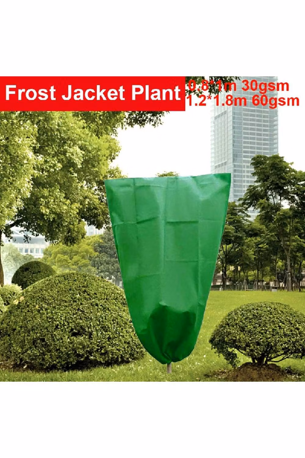 KDMD Heavy Duty Frost Fleece Plant Cover Jacket in Green, W/H: 80 x 100 cm – 2