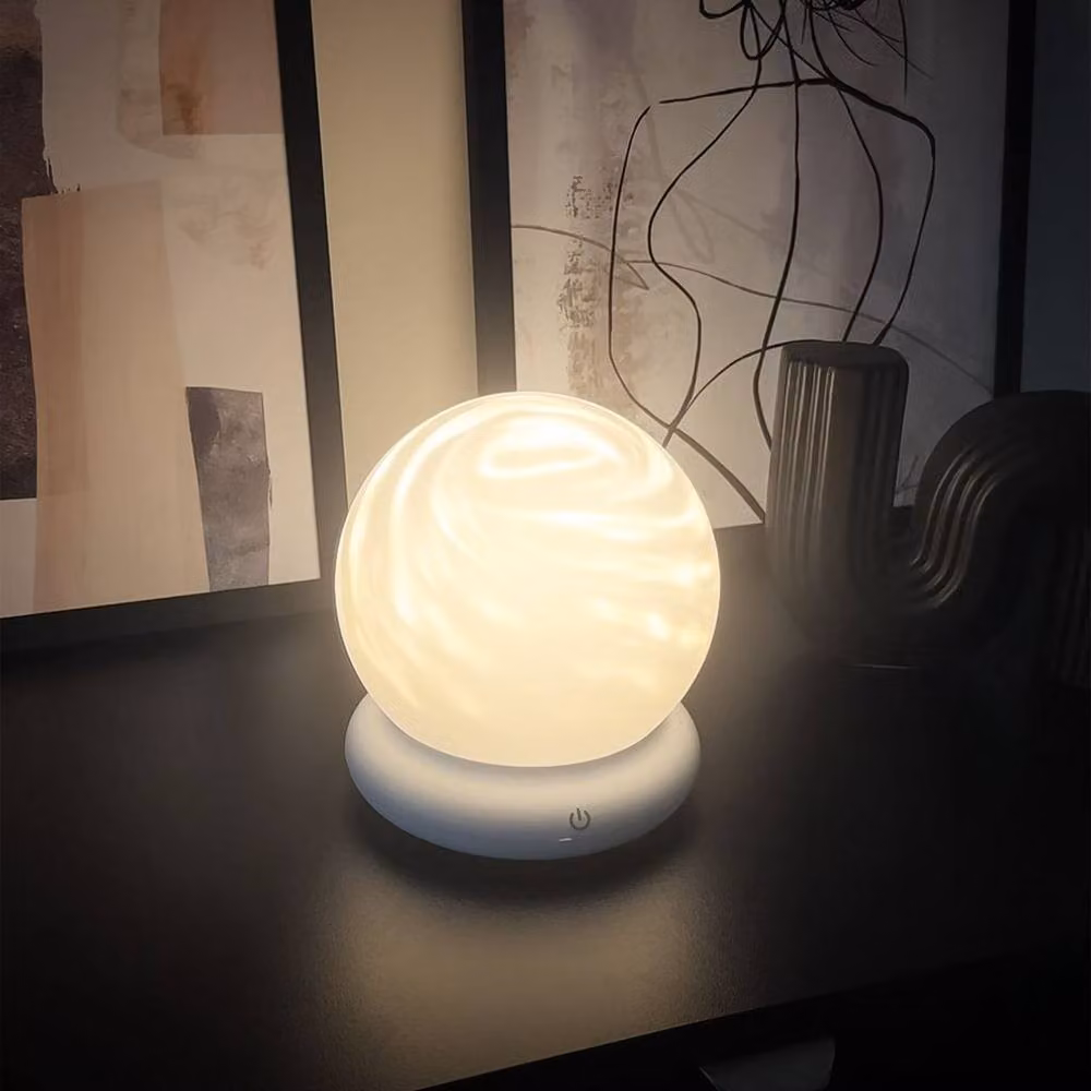 Briloner White Rechargeable RGBW LED Table Lamp with Touch Dimmer, W/D/H: 15 x 16.5 x 15 cm – 7