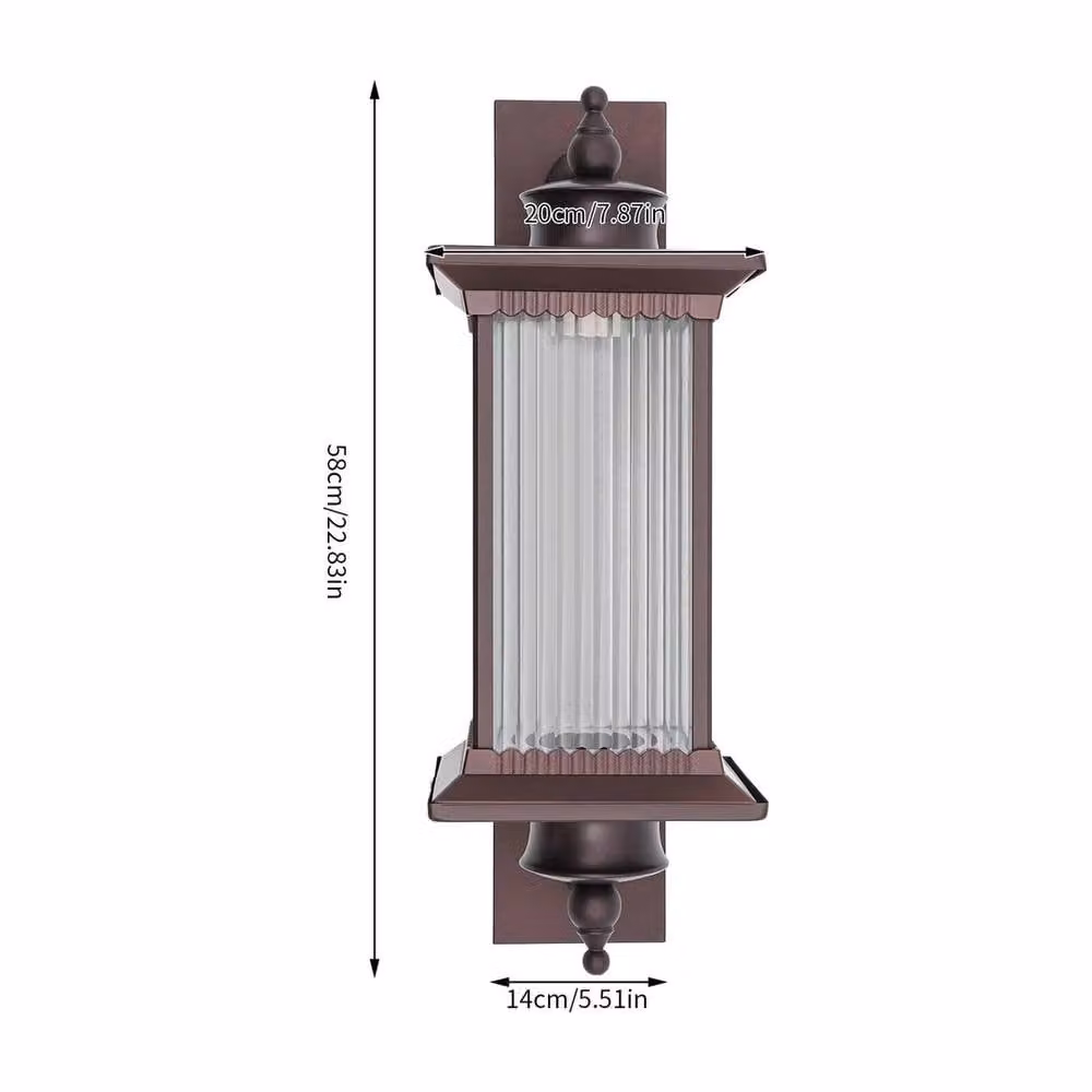 Kelvenix Traditional Vintage Retro Style Outdoor Wall Light in Brown – 2