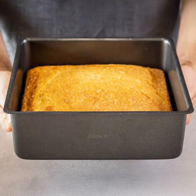MasterClass Non-Stick Loose Base Deep Cake Tin, Grey, Diameter: 23 cm