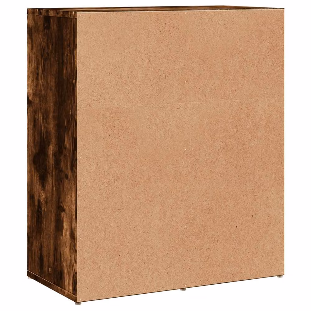Berkfield Home Set of 2 Smoked Oak Sideboards in Brown, W/D/H: 60 x 31 x 70 cm – 5