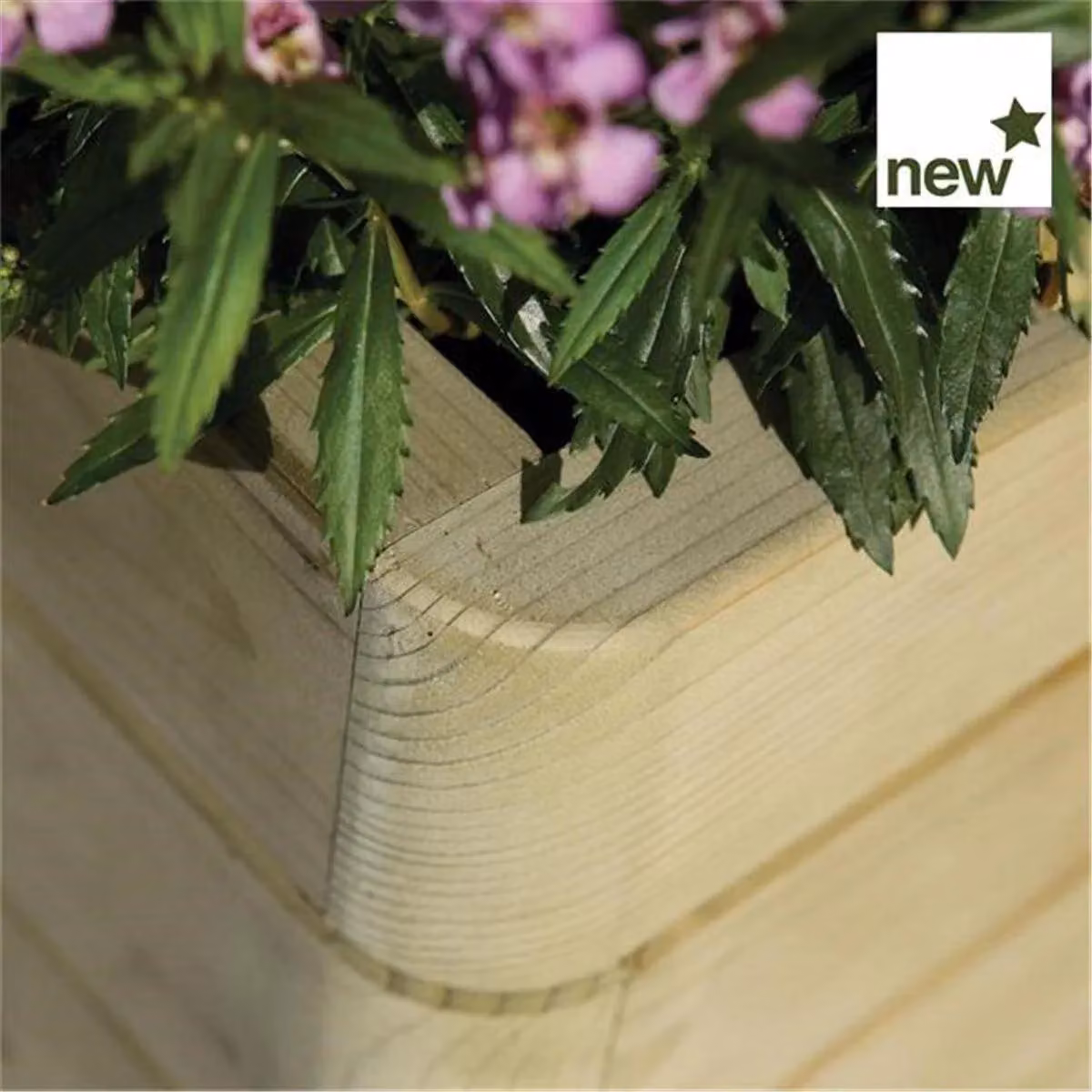 Cheshire Deluxe Rectangular Wood Planter in Brown – 2