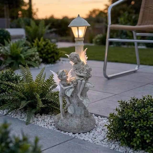 Garden Greatness Multicolour Solar Fairy Garden Lamp Post Light with Dusk Sensor