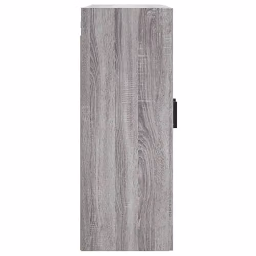 vidaXL Set of 2 Wall Mounted Cabinets in Grey Sonoma Matt MDF with Hinged Doors – 2