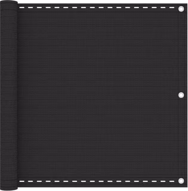 Berkfield Home HDPE Balcony Screen in Anthracite Black, W: 90 cm, H: 400 cm