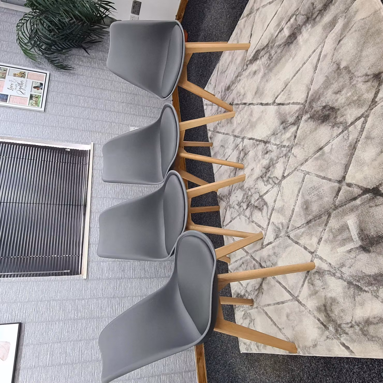Kosy Koala Modern Round Dining Table and 4 Chairs Set in Multicolour – 2