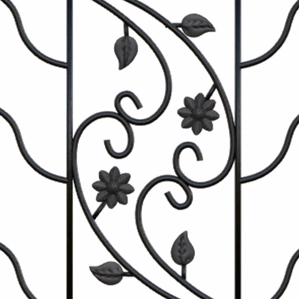 FLAVORA Extra Tall Metal Pipe Garden Trellis Climbing Plant Support in Black, H: 195 cm x W: 50 cm – 5