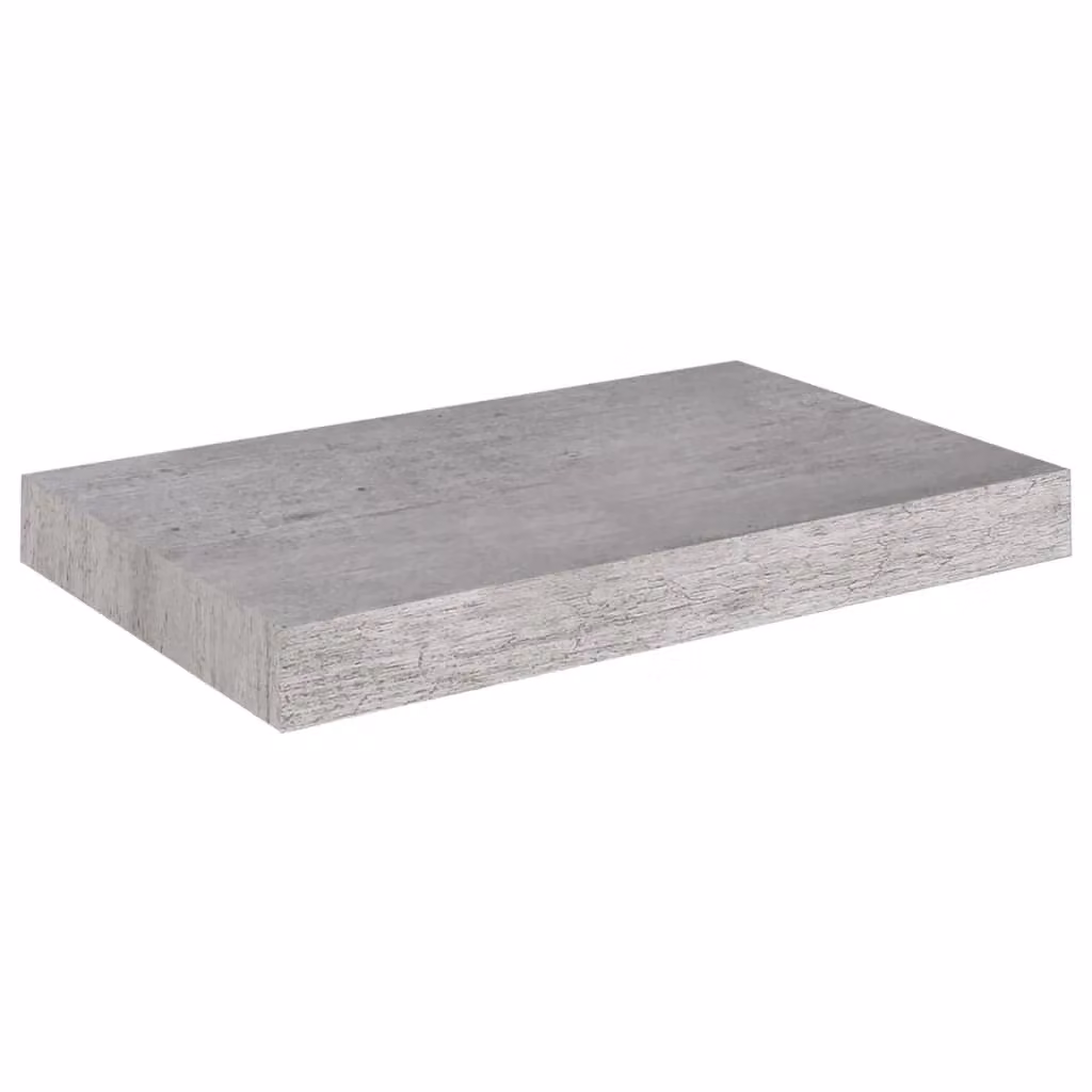 Berkfield Home Floating Wall Shelf in Concrete Grey, W/D/H: 40 x 23 x 3.8 cm – 2