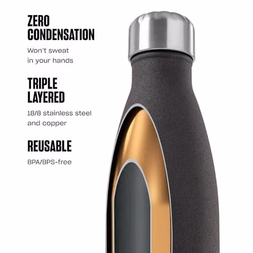 S'well Stainless Steel Vacuum Insulated Water Bottle, 500ml, Pink and Purple – 2