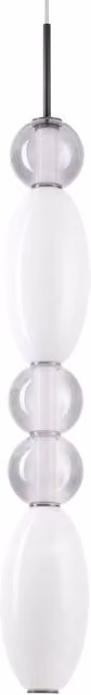 Ideal Lux Black Integrated LED Slim Suspended Pendant Ceiling Light, W: 312.5 cm, D: 16 cm